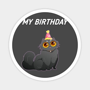 my birthday cat Magnet